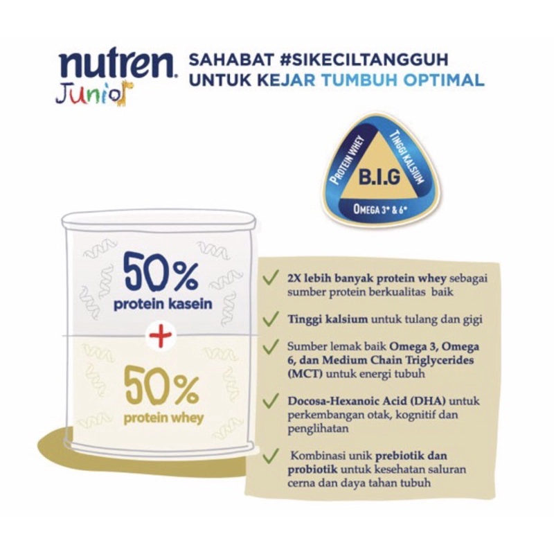 Nutren junior 800 gram ( susu nutrisi lengkap menaikkan berat badan )