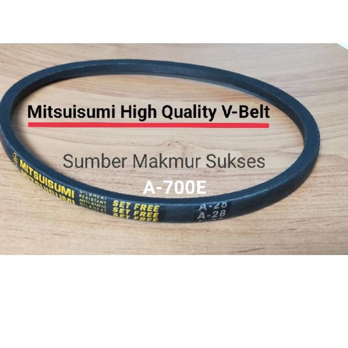 ➪ V BELT VANBELT FANBELT MESIN CUCI A-700E A700 E A 700 E A700E A-28 MITSUISUMI GRADE A ➨