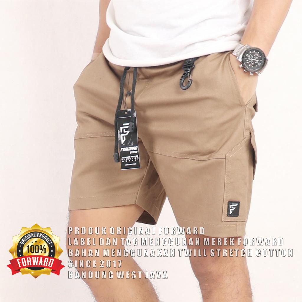 Celana Chino Pendek Pria Kerja Harian Santai Casual Formal Size 27-34 Forward system