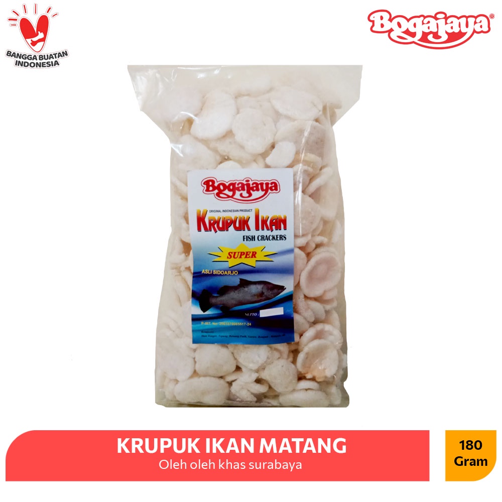 

KERUPUK IKAN SUPER 180GR / KRUPUK ASLI KHAS SIDOARJO - BOGAJAYA