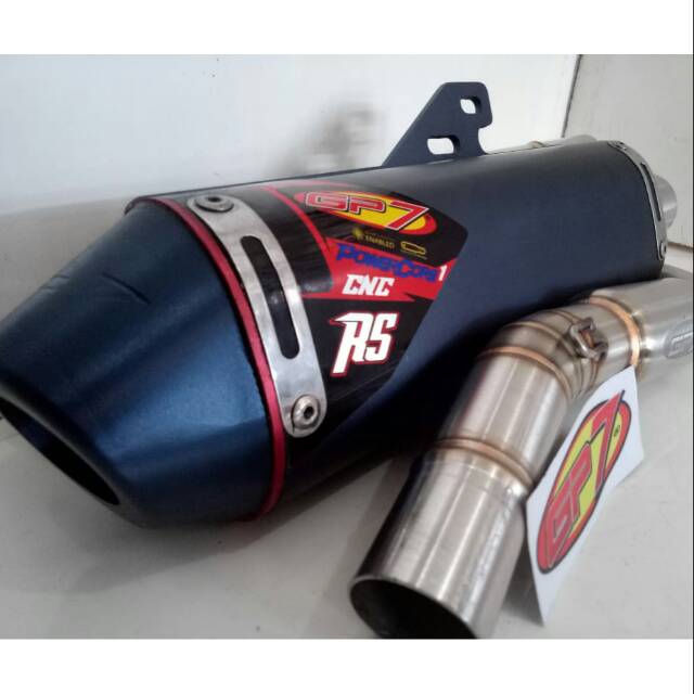 Knalpot GP7 Type CNC RS BORE UP Motor KLX-Dtracker