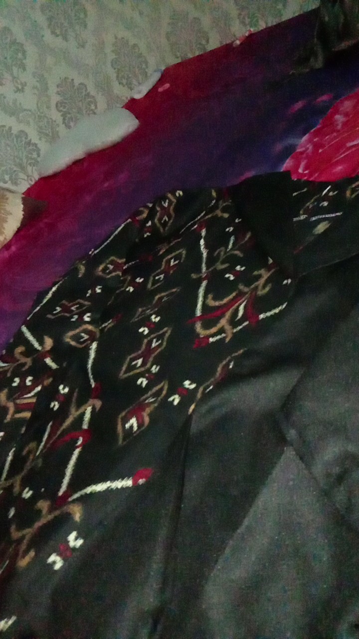 Tey-17 Batik Wanita Asj Sa Hrb026 Kenongo Kemeja Tosca Pendek