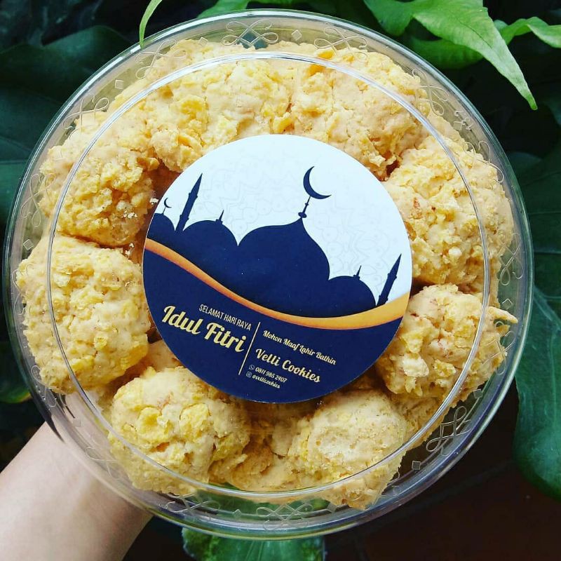 

PREMIUM KUE KERING JAGUNG CORNFLAKES KEJU FULLBUTTER WISJMAN