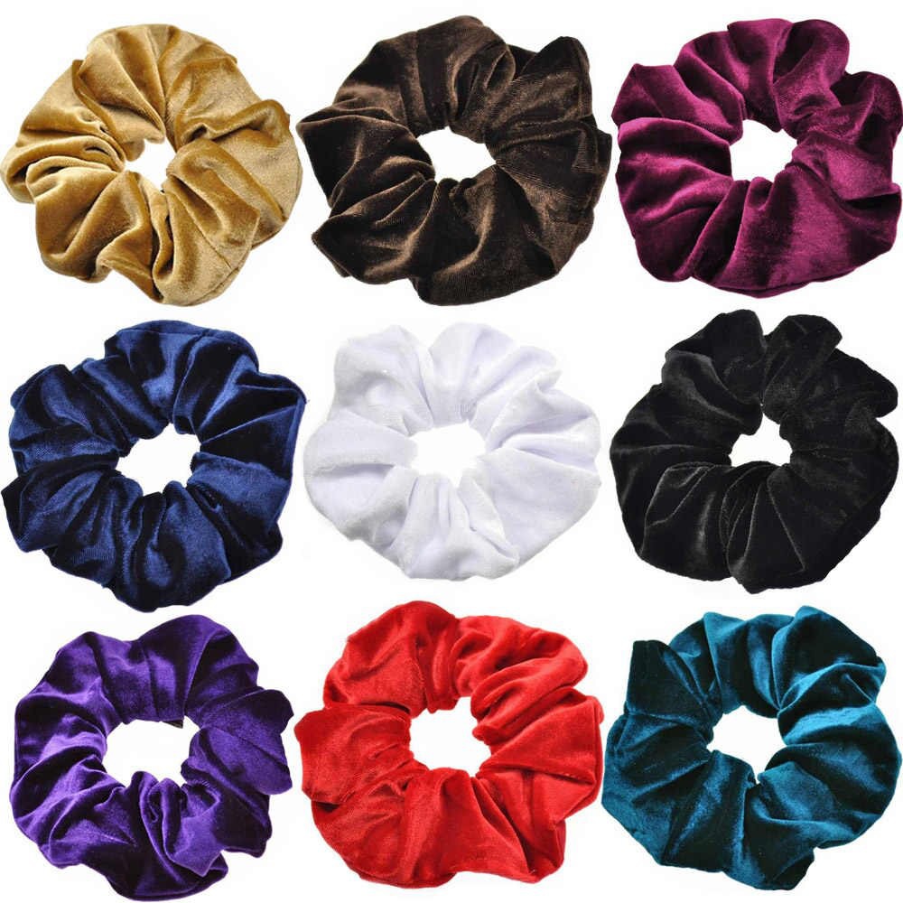 [3pcs] Scrunchie Velvet Set Ikat Rambut Kuncir Rambut Bahan Bludru Velvet Scrunchies