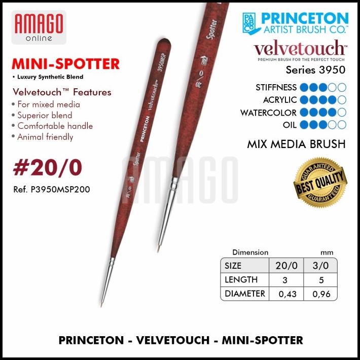 

Brush Princeton - Velvetouch - Synthetic - Mini Spotter - Kuas Mini