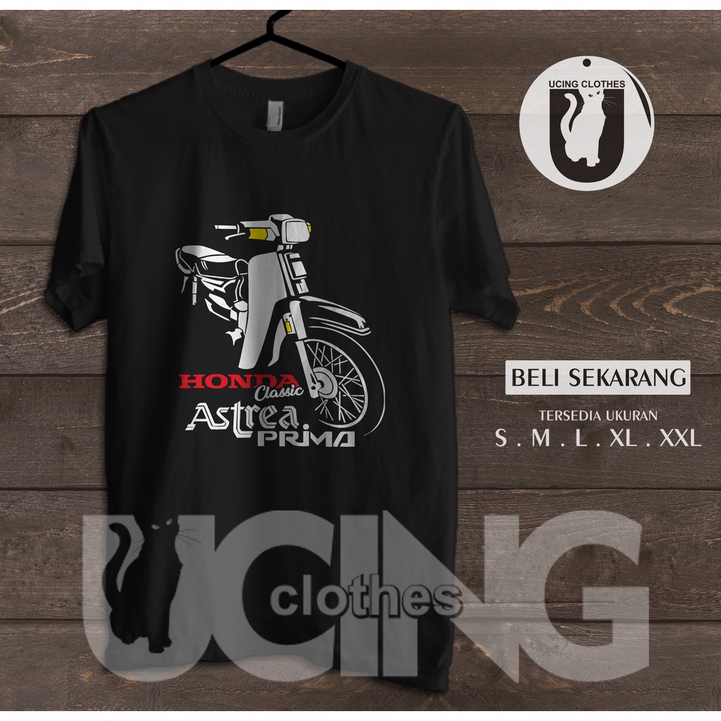 Kaos Baju Motor Honda Classic Astrea Prima Siluet Kaos Otomotif