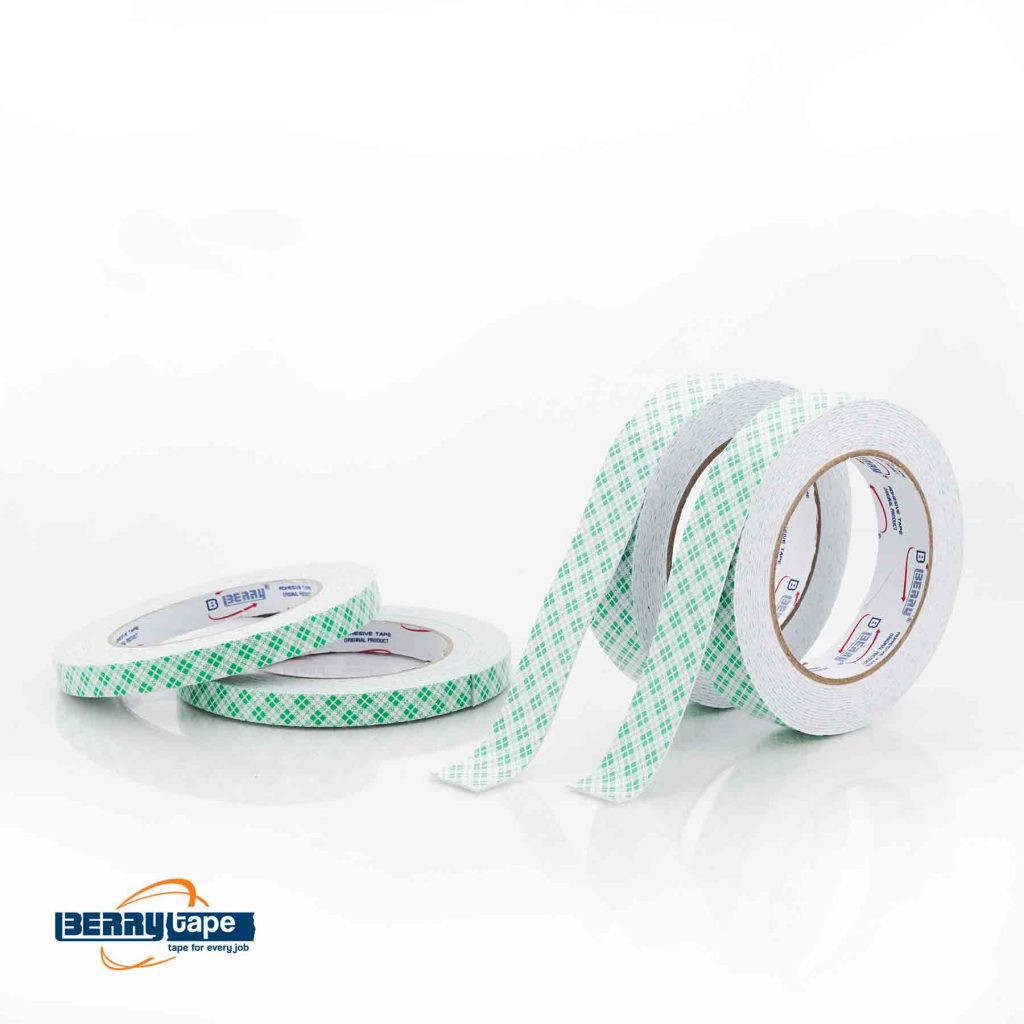 

Double Foam Tape Berry (1 Inch ) 24 mm x 5 Meter Motif Putih mounting - satuan