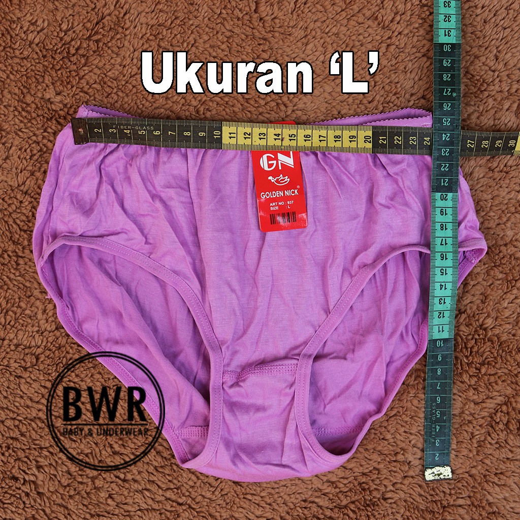 [ 3Pc ] CD GOLDEN NICK 937 MUDA Celana Dalam Wanita Dewasa Warna Muda - 937 Bwr