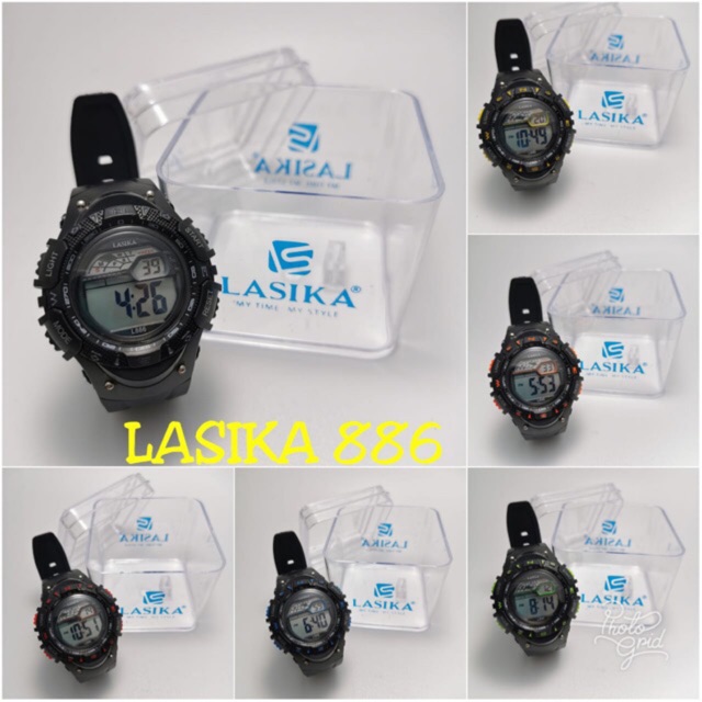 Original Jam Tangan Merk Lasika Sporty watch Water Resistent