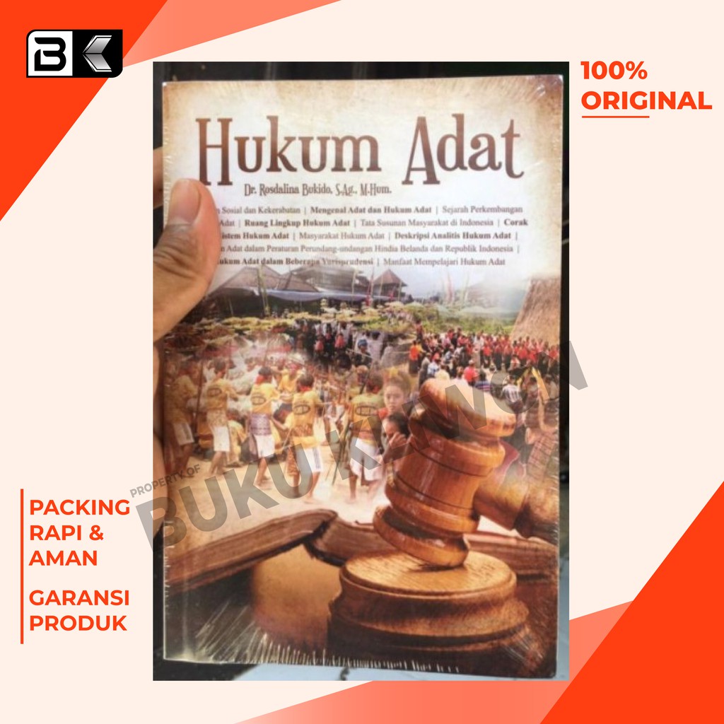 Hukum Adat Buku Ajar Hukum Adat Buku ORIGINAL Penulis Rosdalina Buku Hukum Adat Hukum Adat Indonesia