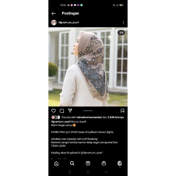 preloved scarf HL x Dwihanda,HL x megaiskanti,Zytadelia