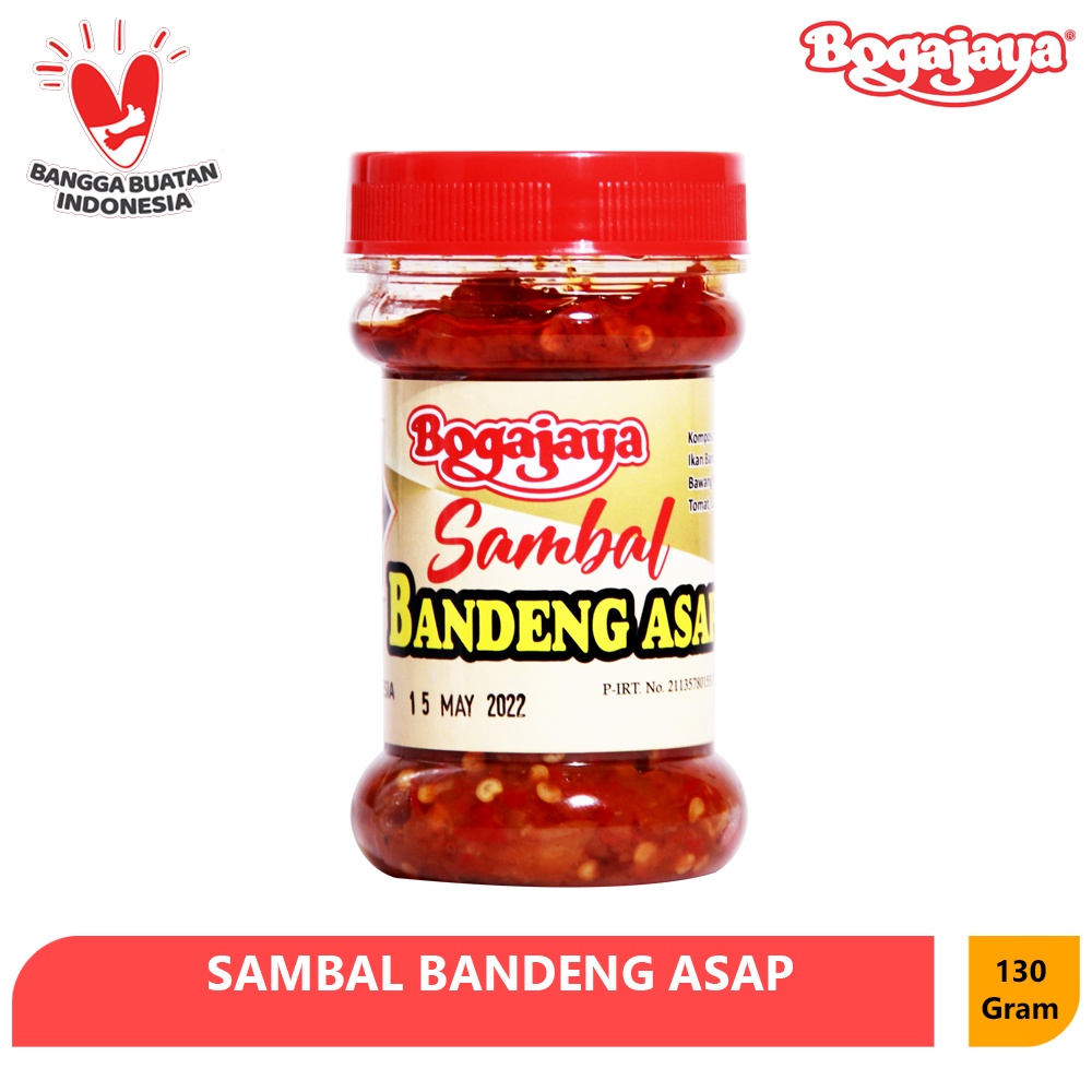 SAMBAL BANDENG ASAP BOGAJAYA 130 GRAM / OLEH-OLEH KHAS SURABAYA SAMBAL FAVORIT