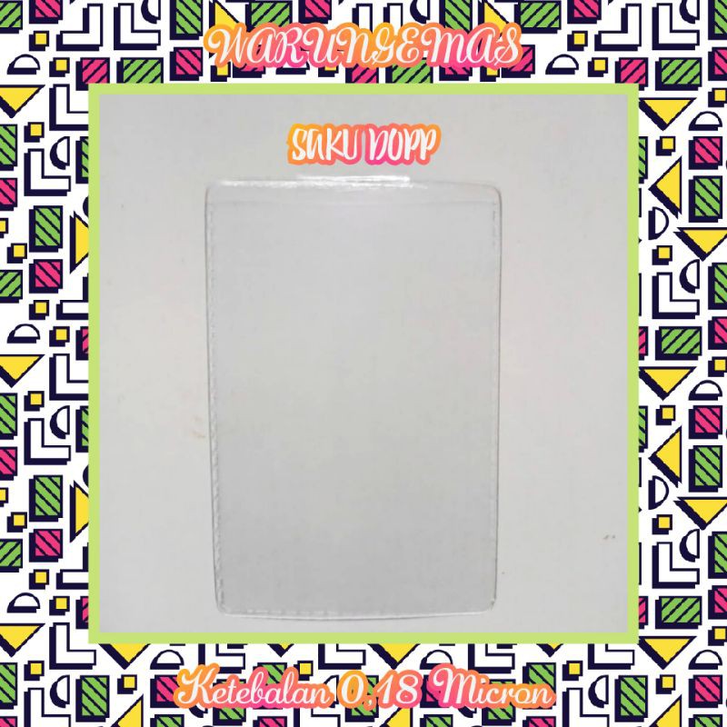 

paket 100 pcs plastik pelindung logam mulia antam certicard certieye model saku dopp