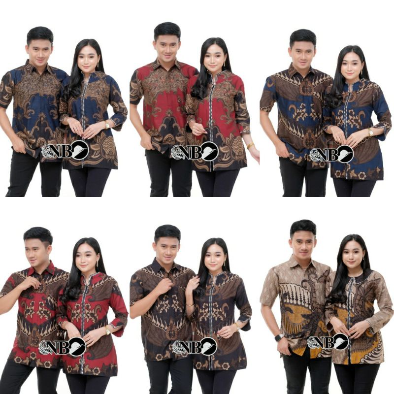 Kenongo BATIK Atasan - BATIK Wanita modern RISNA HRB026 Blus Batik Exsclusive SOLO M L XL XXL BD 08