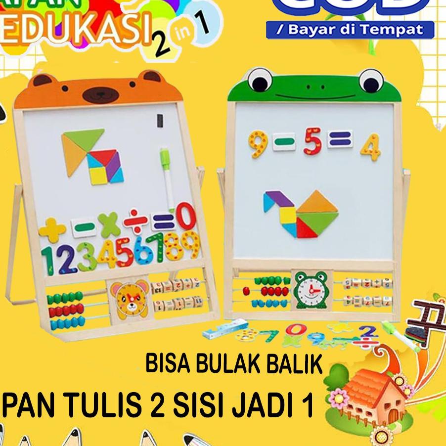 

[PRODUK JRI] ( DISKON 80 RIBU ) LEARNING EASEL 3 in 1 MAGNET - PAPAN TULIS ANAK MAGNETIC DUA SISI WHITEBOARD BLACKBOARD HITAM PUTIH GEW