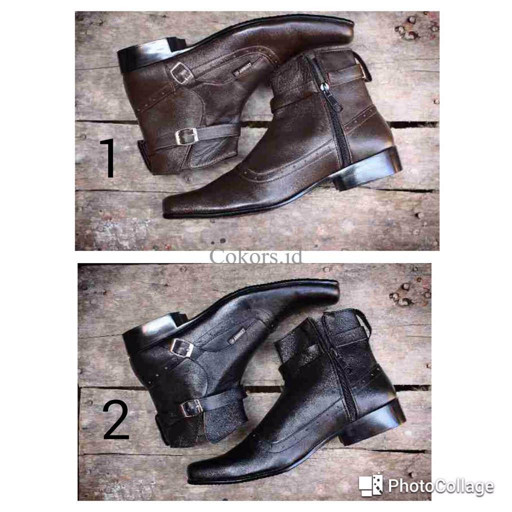 sepatu boot pria terbaru CEVANY PACUAN ORIGINAL - termurah terkini bagus awet kuat asli kulit koboy