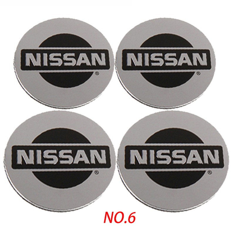 Night knight 4Pcs Stiker Emblem Nissan Nissan NISMO gtr untuk Velg Ban Mobil