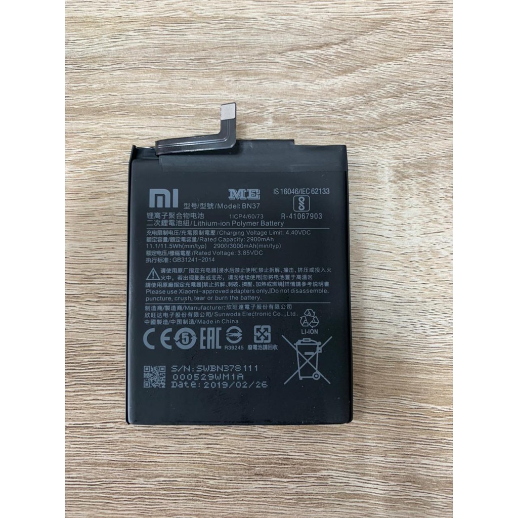 BATREI BATERAI BN37 ORI REDMI 6 REDMI 6A