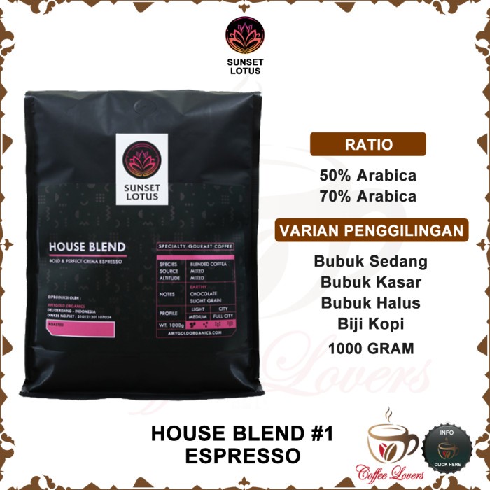 

SUNSET LOTUS SPECIALTY HOUSE BLEND 1 PINK KOPI ESPRESO PREMIUM 1000 KG TERBARU