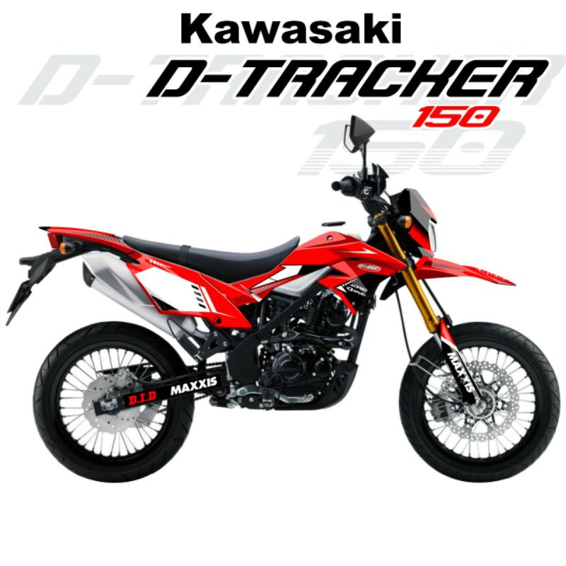 BEST DECAL STRIPING D-TRACKER CUSTOM Merah