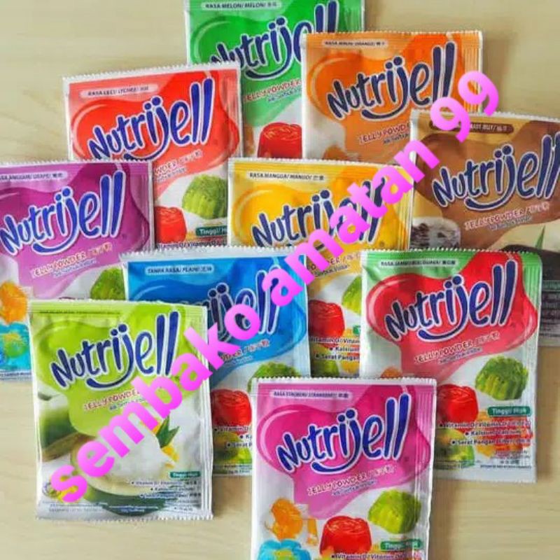 Nutrijell Agar Jelly Powder Nutrijel  Ekonomis Rasa Plain  