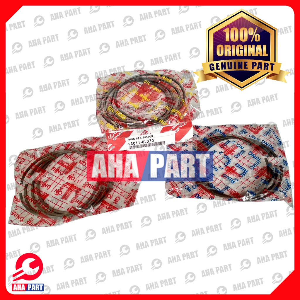 TOYOTA RING SET PISTON STD FORTUNER HILUX 13011-0L070