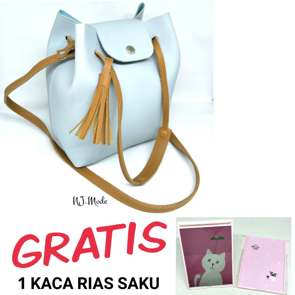 Jual Murah Tas Wanita Serut GRATIS Cermin Rias