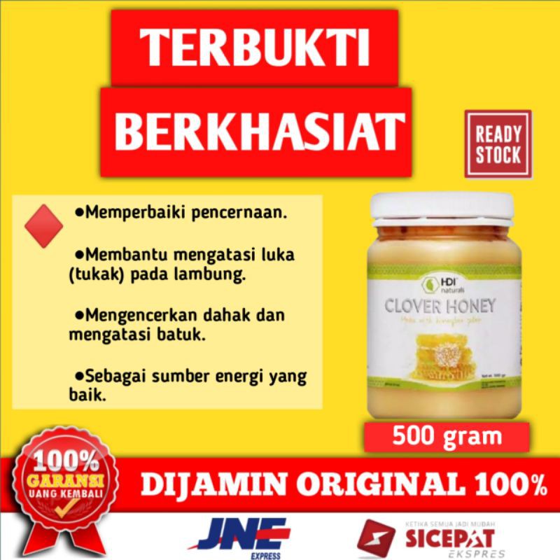 Madu Clover Honey HDI 500gr 500 gr Promo Original Asli