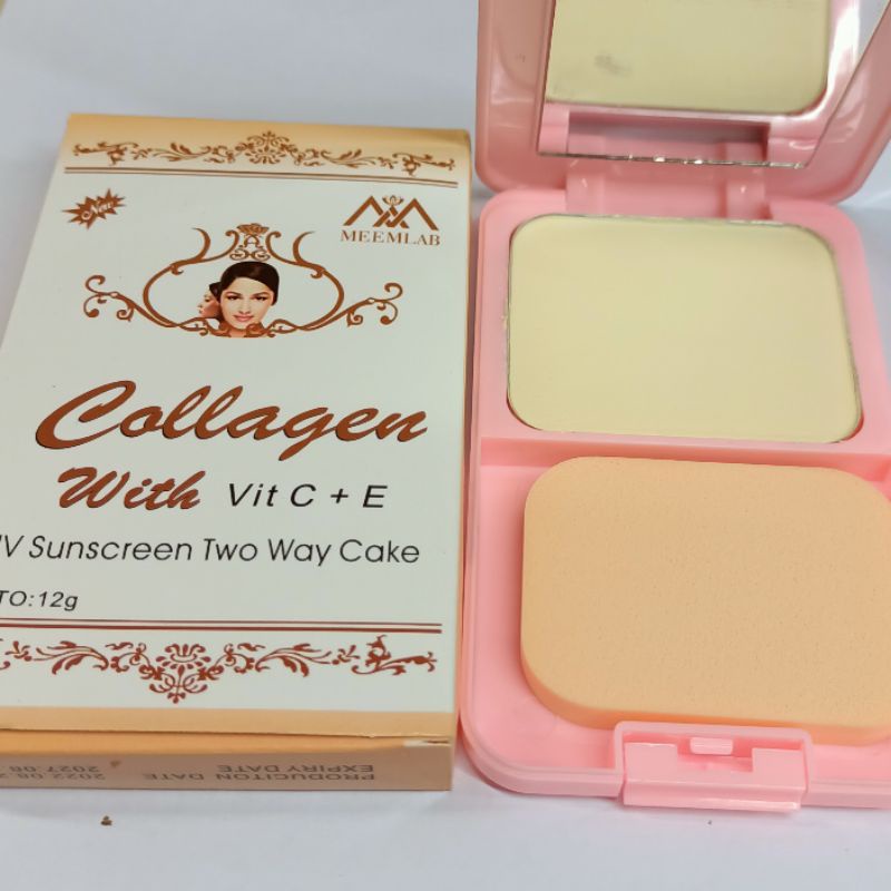 Bedak Collagen Sunscreen | Two Way Cake 12g