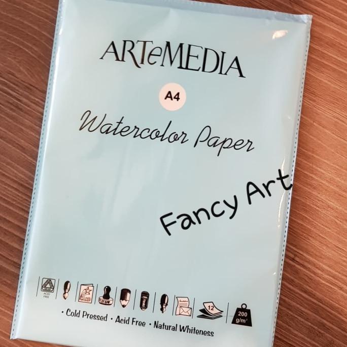

Artemedia Watercolour Paper 200Gsm A4