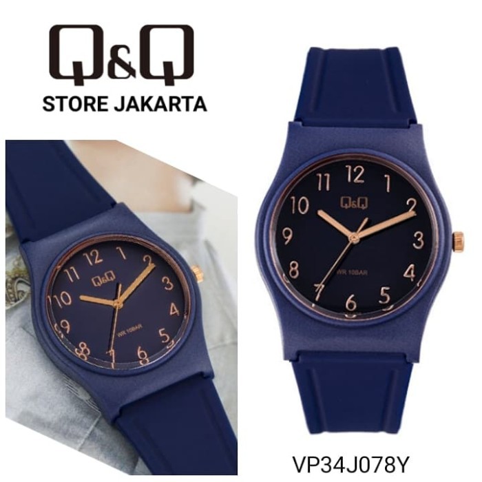 Q&amp;Q Original Jam Tangan Wanita VP34J Series - Jam Tangan Unisex - Karet