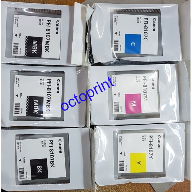 Canon PGI 8107 / PFI 8107 BK MBK Tinta Cartridge Original