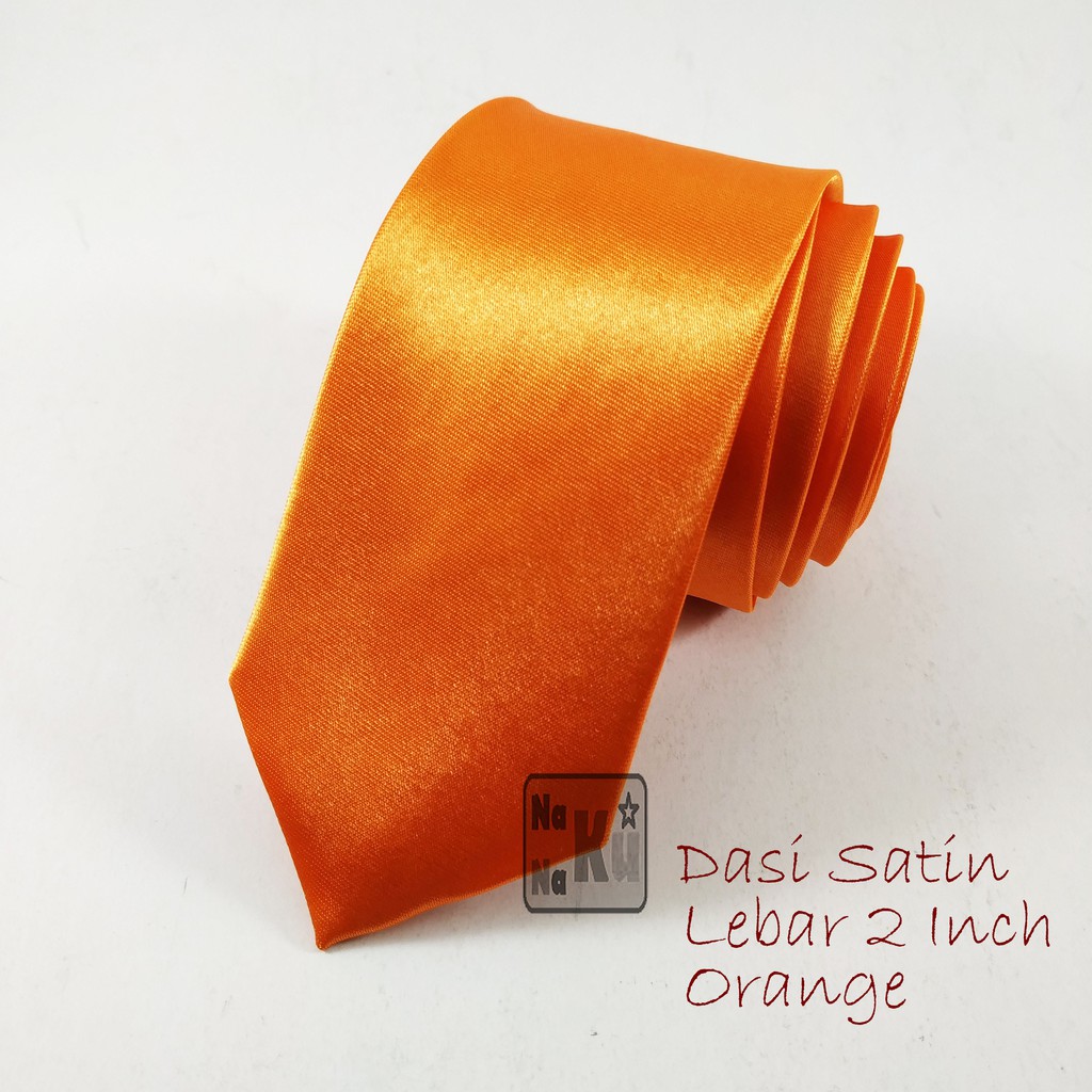 Dasi Satin Slim / Dasi Kerja Kerja Slim  Lebar 2 Inch