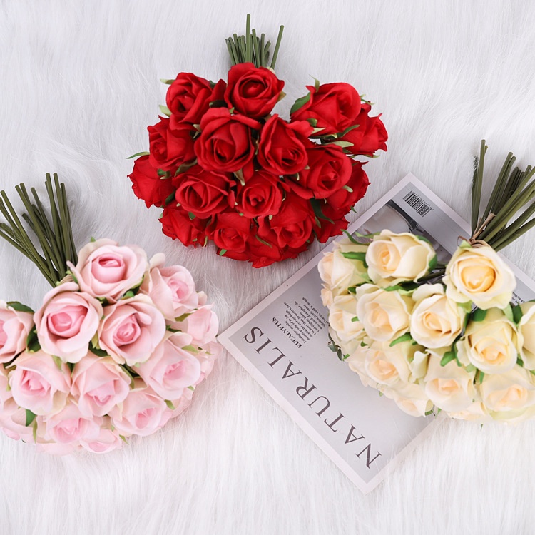 Buket Bunga Mawar Besar | Buket Bunga Pernikahan | Hand Bucket Artificial Flower Rose Bunga Mawar Palsu Plastik Hias Dekorasi Rumah Pesta