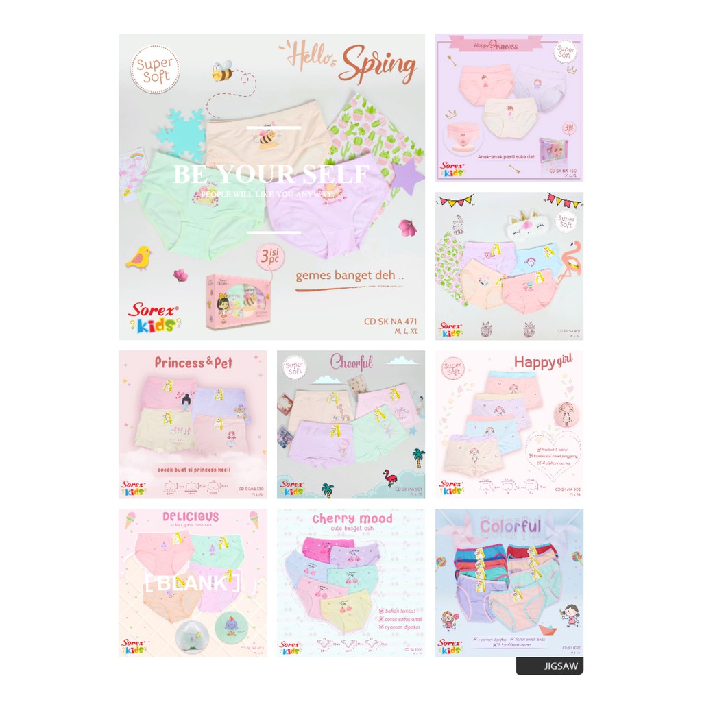 heybaby Sorex Kids CD anak perempuan 3-8 Tahun