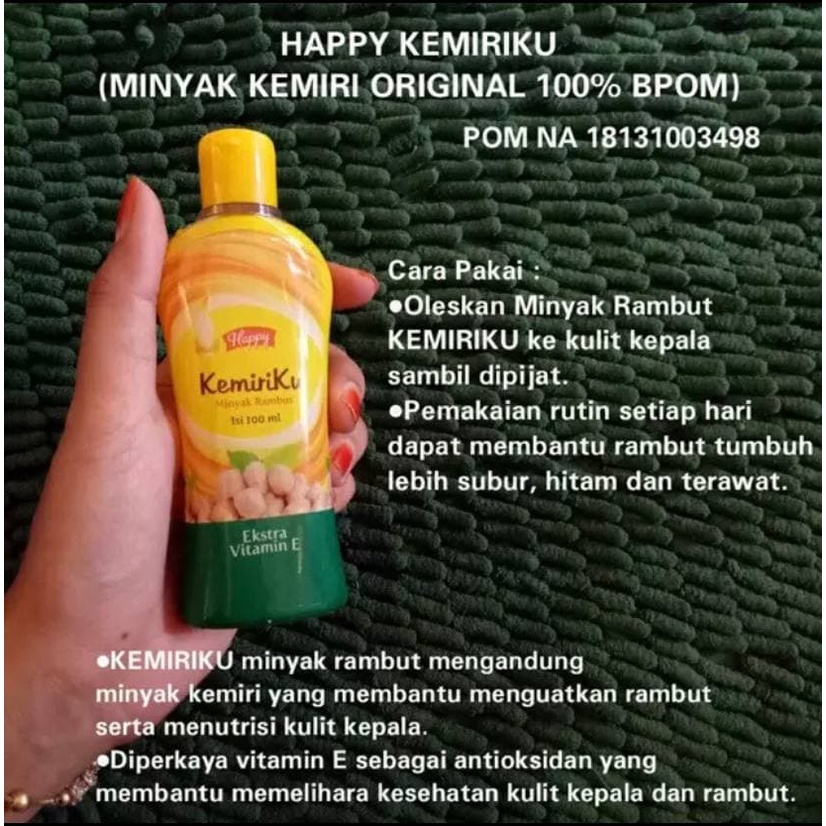 Minyak Kemiri penumbuh rambut bayi dan anak &quot;Kemiriku&quot; MURAH COD - Minyak Kemiri Penumbuh Rambut Solusi Rambut Rontok BPOM Original  - Minyak Kemiri Original - Minyak Penyubur Rambut