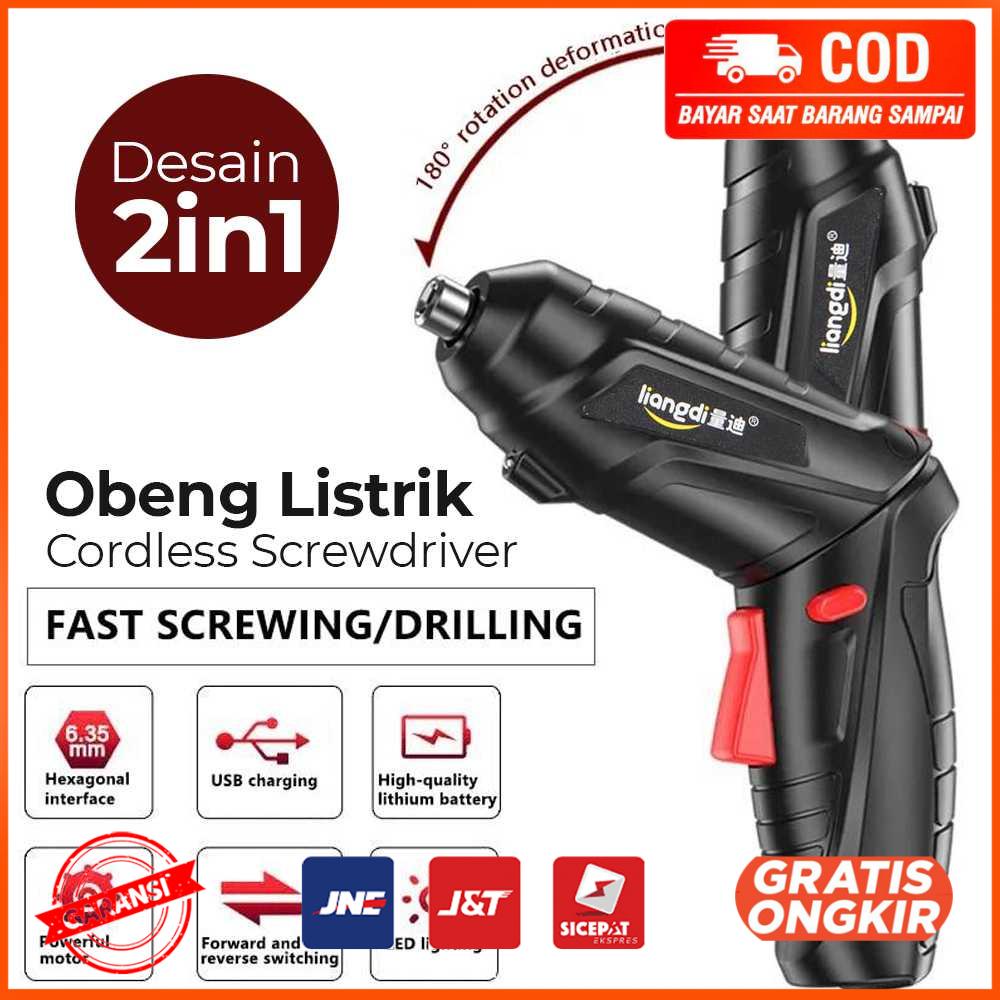 Obeng Listrik Cordless Screwdriver Q029