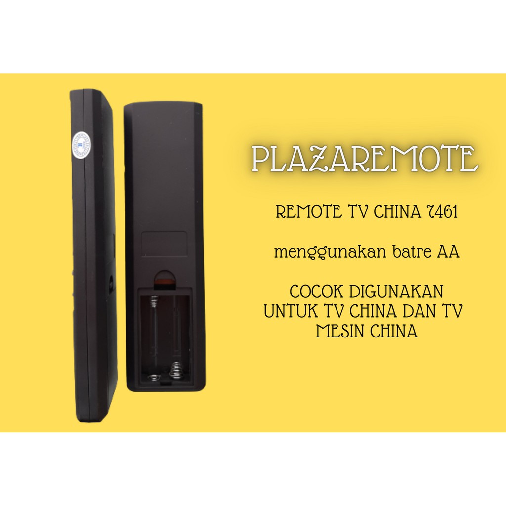 remote TV CHINA MULTI CHINA tabung 7461