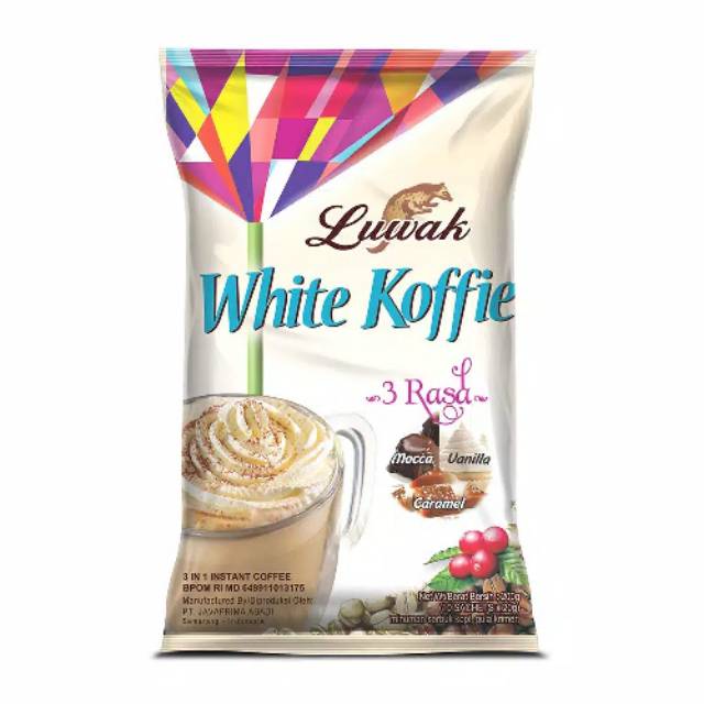 

Kopi Luwak White Koffie 3 Rasa Pack isi 10 Sachet