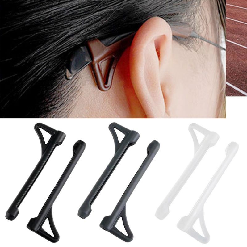 Karet Silikon Kacamata 2in1 (Earhook Anti Sakit + Anti Slip) HIGH QUALITY elastis -KT2