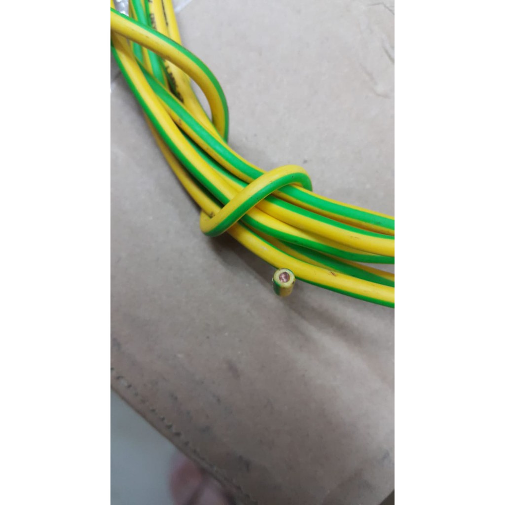 SUPREME NYA 2.5MM KUNINGHIJAU / Kabel tunggal / Kabel arde eceran ( Per 1mtr )