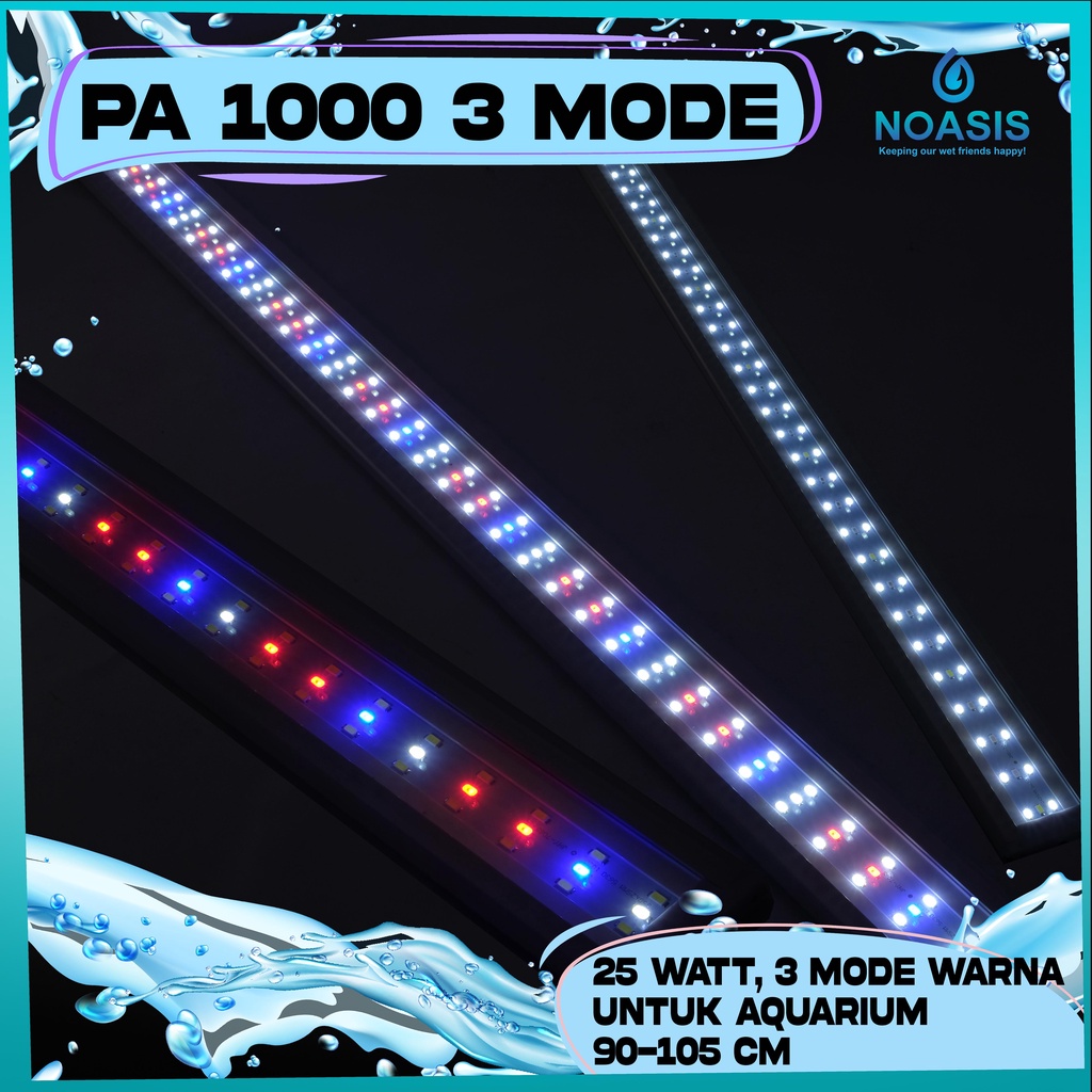 LAMPU LED AQUARIUM AQUAMAN WP PA 1000 25 WATT 90-105 CM AQUASCAPE 3 MODE