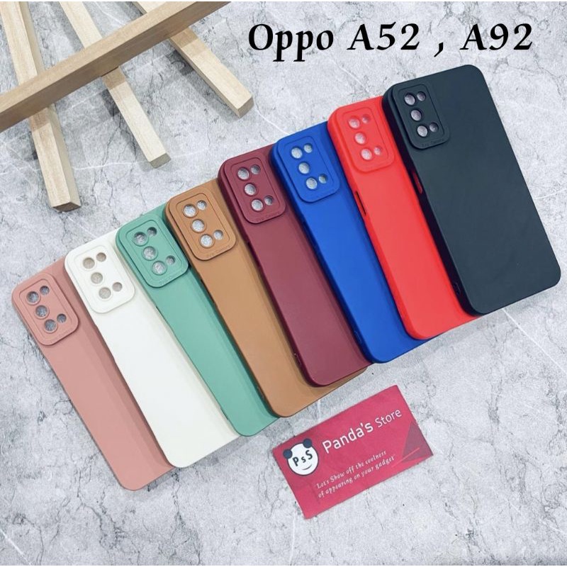 Softcase Pro Camera Oppo A52, A92 Candy Case Full Color 3D Silikon TPU