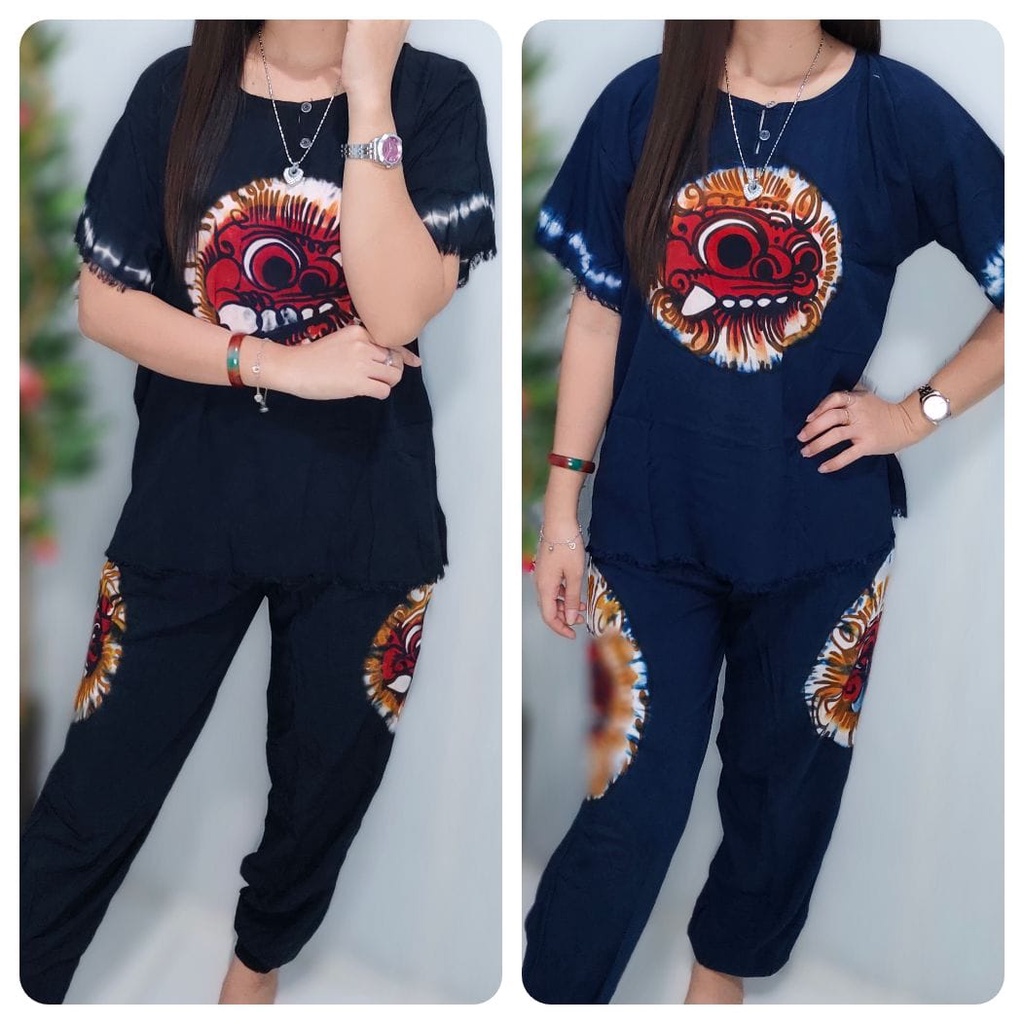 Setelan baju bali barong size  XXL, XXXL celana panjang