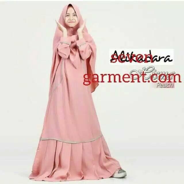 Busana muslim gamis anak perempuan syar i 
Bahan dress wollpeach 11 12 13 14 15 tahun umur usia