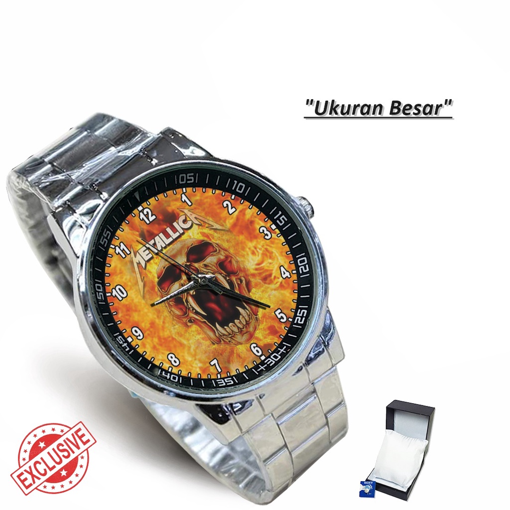 Jam Tangan Rantai Couple BAND OF METALLICA - 03 (Awesome)