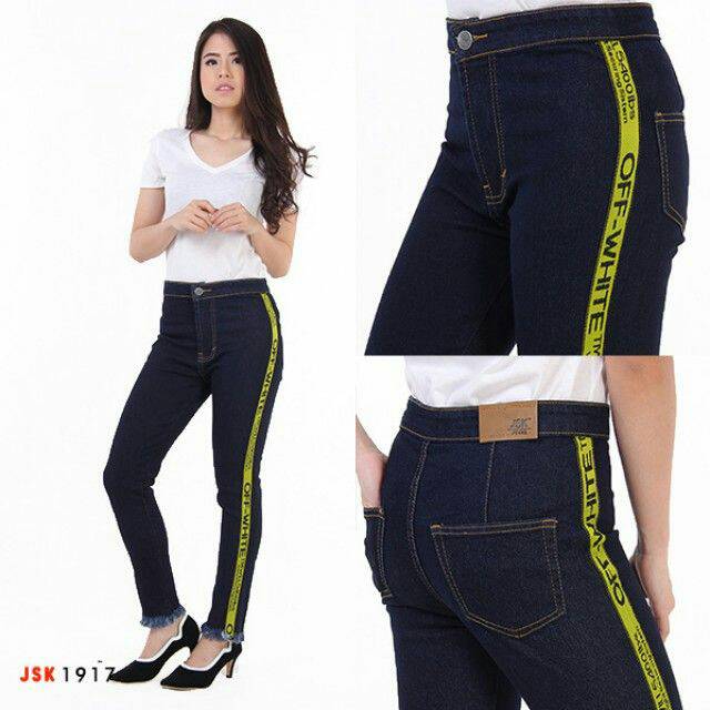 Celana Highwaist Jeans Wanita JSK Jeans Import Denim Jeans