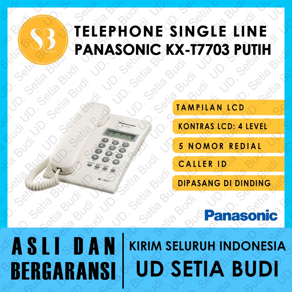 Telephone Kabel / Single Line Panasonic KX-T7703