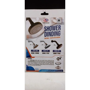 Dupon Wall Shower / Shower Tanam / Head Shower Plastik Putih uk. 4 inch tipe HSA-P1