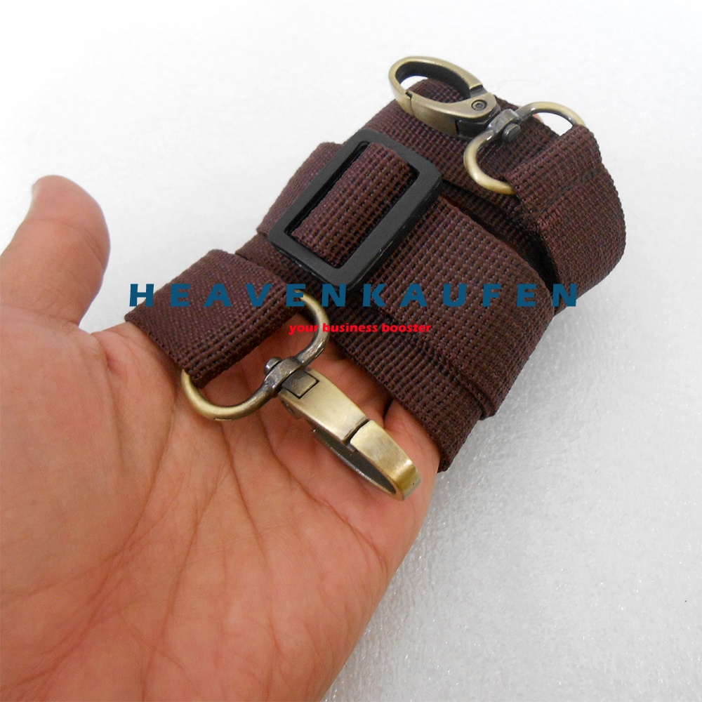 Strap Tali Selempang Slempang Tas Lebar 2,5 cm Warna Coklat Kait ATG